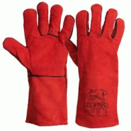 Proweltek Gants Anti Chaleur Taille10 Rouge - Gants en Cuir Croute de Bovin Manchette 15cm Protection thermique pour soudure, métallurgie - rouge 370 Proweltek Gants Anti Chaleur Taille10 Rouge - Gants en Cuir Croute de Bovin Manchette 15cm Protection thermique pour soudure, métallurgie - rouge 370