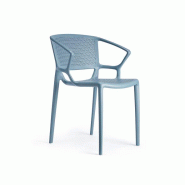 Lot de 12 chaises Outdoor Fiorellina en plastique perforé Lot de 12 chaises Outdoor Fiorellina en plastique perforé