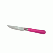 12X Couteau Portugais Lame 9 Cms Avec Manche En PP Rose Foncé - 5603680031729