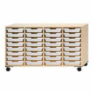 Armoire scolaire mobile EWH.32 - Armoire de rangement avec 32 tiroirs individuels