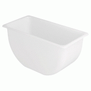 Bac compartiment cocktail petit 14x7,4x7,3cm polypropylène blanc