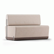 Banquette Kalin avec structure bois et revêtement tissu