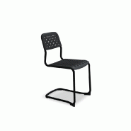 Chaise TUBE base luge - noir