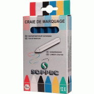 Craie de marquage boîte avec 12 un.En bleu sans emballage papier 12 pièces/boîte SOPPEC Craie de marquage boîte avec 12 un.En bleu sans emballage papier 12 pièces/boîte SOPPEC