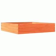 Helloshop26 - Jardinière bac lit surélevé plantes fleurs terrasse jardin cire 110 x 110 x 23 cm bois de pin massif marron 02_0038425 - 3000217667116 Helloshop26 - Jardinière bac lit surélevé plantes fleurs terrasse jardin cire 110 x 110 x 23 cm bois de pin massif marron 02_0038425 - 3000217667116
