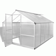 Helloshop26 - Serre tente abri plante fleur légumes renforcée en aluminium avec cadre de base 7,55 m² Transparent 02_0044662 - 3000220288445 Helloshop26 - Serre tente abri plante fleur légumes renforcée en aluminium avec cadre de base 7,55 m² Transparent 02_0044662 - 3000220288445