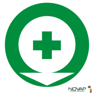 Panneaux rigides ronds 80 mm évacuation secours - PNRPSC-NV02/PHRM_0