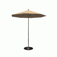 Parasol pour terrasse Pro Moorea rond Ø200cm armature + toile + housse - caramel