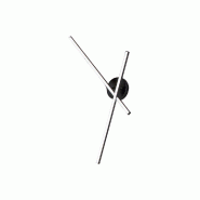 Plafonnier LED 29 W en aluminium noir mat, dimmable, CCT 3000/4000/6000 K, design moderne pour intérieur, IP20 - Perenz - noir 8046 N CTD