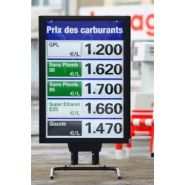Sa2120e5v2b - panneau affichage prix carburant - ari - hauteur chiffres 16 cm