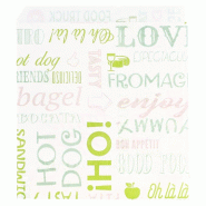 Sachet papier ingraissable Parole 2 côtés ouverts 13x14cm - par 1000