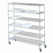 Sclessin 374.850 HYGIRACK Chariot Étagères L610xP457mm Professionnel - 374.850