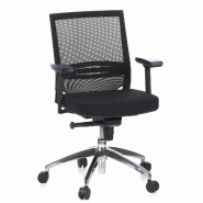 Siège de bureau / Siège de direction PORTO PRO / Dossier, tissu maille noir hjh OFFICE - noir polyester 657235