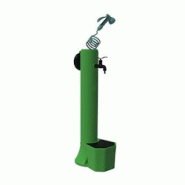 Sined Fontaine d'extérieur verte Triton-PRO - Double arrivée d'eau, tuyau 7,5 m, panier à la base - Idéal pour arrosage du jardin et mobilier urbain Sined Fontaine d'extérieur verte Triton-PRO - Double arrivée d'eau, tuyau 7,5 m, panier à la base - Idéal pour arrosage du jardin et mobilier urbain