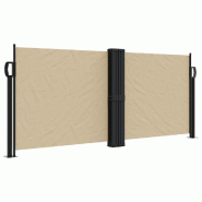 VidaXL Auvent latéral rétractable beige 100x600 cm Modèle Helios Évasion Plus - 4004585