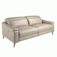 AC ANGEL CERDA Angel Cerdá Canapé relax 3 places en cuir gris taupe 6190C 208 x 104 x 102 - gris fourrure 8435631031864 AC ANGEL CERDA Angel Cerdá Canapé relax 3 places en cuir gris taupe 6190C 208 x 104 x 102 - gris fourrure 8435631031864