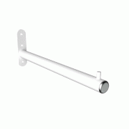Bras droit mural Round en tube rond D.22 L300mm - blanc mat (sans visserie)