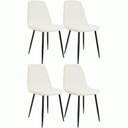 CLP Chaise de salle à manger Maryam Crème/Tissu - beige textile 327439 CLP Chaise de salle à manger Maryam Crème/Tissu - beige textile 327439