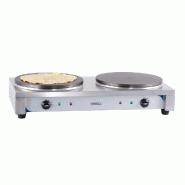Crêpière électrique double inox diamètre 35 cm - puissance 2x2200 w - PCCD35E_0