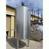 Cuve ETA 2500 L - Inox 304L - Agitation centrale et Tri-pâle - Année 2007 - CUV435 Cuve ETA 2500 L - Inox 304L - Agitation centrale et Tri-pâle - Année 2007 - CUV435