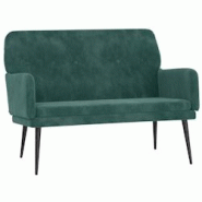 Helloshop26 - Banc banquette 108 x 79 x 79 cm velours vert foncé 02_0010564 - 3000581482728 Helloshop26 - Banc banquette 108 x 79 x 79 cm velours vert foncé 02_0010564 - 3000581482728