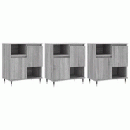 Helloshop26 - Buffet bahut commode armoire meuble de rangement organisateur cuisine salle de séjour salons 3 pcs sonoma bois 02_0037190 - 30002132614 Helloshop26 - Buffet bahut commode armoire meuble de rangement organisateur cuisine salle de séjour salons 3 pcs sonoma bois 02_0037190 - 30002132614