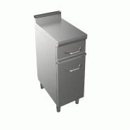 ITALCONCEPT L2G Meuble Neutre Inox 304, 1P. Battante, 850 x 400 x 700mm - 3616350103550_0