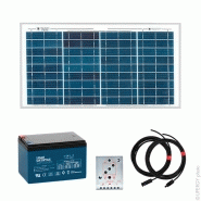 Kit solaire autonome xs 12v 30wc (50wh/jour en moyenne)