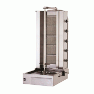 Machine à kebab shoarma céramique gaz avec 5 résistances - 60-80 kg - PSK5G