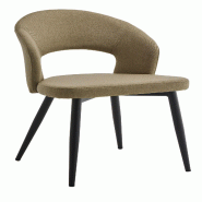 Mobiliara Lot de 2 Chaises Arthur vert clair – Assise Mousse Haute Densité, Piètement Acier Époxy Dublin, Design Contemporain - vert polyester A0