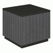 Podium 1 porte push-pull Vertigo T03 MDF noir et noir 45x45x40cm