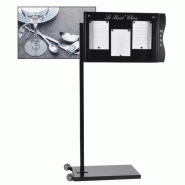 Porte menu exterieur sur pied avec roulettes lumineux anjou jurine_0