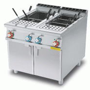 Redcook Cuiseur de pâtes électrique 2 cuves 40+40 lt. Structure en acier inoxydable. Dimensions 80x90 h90 cm. Modèle CP-98ET - 2030