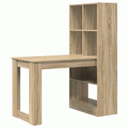VidaXL Bureau Chêne Sonoma 122 x 67 x 145 cm Bois d'ingénierie Modèle Titan Marine - 3337259