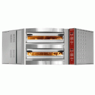 Diamond - Four électrique d'angle, 2 chambres, 2 x 8 pizzas Ø 350 mm - réf. CGD/2-DG--230/3- - gris AKS-CGD/2-DG--230/3-