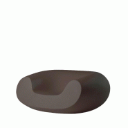 Fauteuil lounge in & out CHUBBY - brun