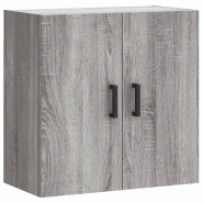 Helloshop26 - Armoire murale flottante moderne rangement pratique 60 x 31 x 60 cm en bois d'ingénierie gris 02_0048807 - gris Bois massif 30002354857