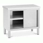 Helloshop26 - Meuble bas en acier inoxydable armoire en inox armoire de travail en inox 100 x 50 cm capacité de 285 kg 14_0005011 - 3000227761538 Helloshop26 - Meuble bas en acier inoxydable armoire en inox armoire de travail en inox 100 x 50 cm capacité de 285 kg 14_0005011 - 3000227761538
