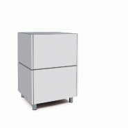 Kit de comptoir structure anthracite facades blanches Banko