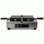 Krampouz Gaufrier 4x6 Fruits 180° simple G/D - argenté WECAJA