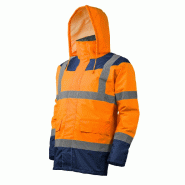 Parka matelassée keta à haute visibilité orange/marine t s COVERGUARD 7ketos - 857551 Parka matelassée keta à haute visibilité orange/marine t s COVERGUARD 7ketos - 857551