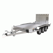 Porte-voiture/engin Saris Magnum 350 3 S - PTAC 3500 kg - 400 x 182 cm - triple essieux - Référence MP 255 133 750 1
