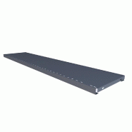 Tablette monobloc pour gondole GP25 anthracite L100xP20cm