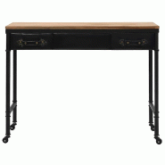 VidaXL Table console MDF et bois de sapin 100 x 33,5 x 80 cm Modèle Nova Scandinave - 245758