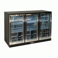 Arrière bar réfrigéré 3 portes battantes inox 320L Atosa