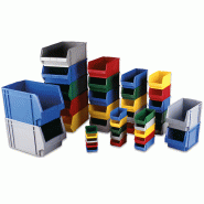 Bacs à becs - Fond et parois pleins - PEHD ou Polypropylène - Norme Europe - Multicolores_0