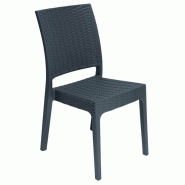 Chaise de restaurant tréssée Florida - GRIS Chaise de restaurant tréssée Florida - GRIS