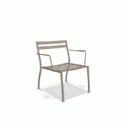 Fauteuil d'extérieur en métal FLANER - marron