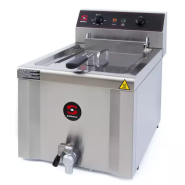 Friteuse FE-12 400/50-60/3N-5130122 - Capacité 12L - Thermostat réglable - Fabrication inox Friteuse FE-12 400/50-60/3N-5130122 - Capacité 12L - Thermostat réglable - Fabrication inox