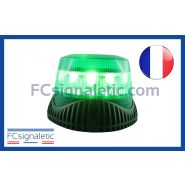 Gyrophare Gyroled M130 vert embase ISO classe 2 STANDBY MERCURA 28704-00